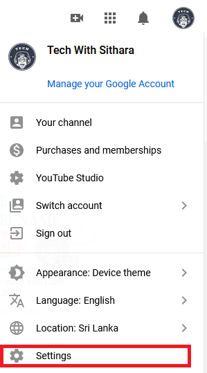 Nickname google youtube account youtube